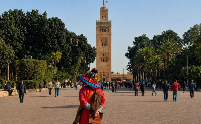 Koutoubia Mosque Marrakech starting point of 6 Days Marrakech to Fes Desert Tour