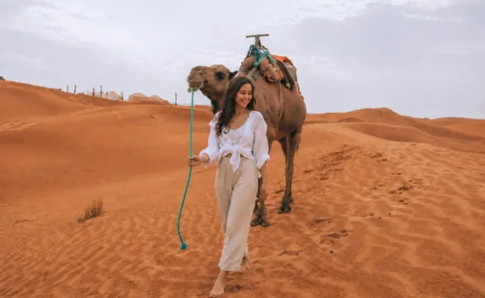 4 days desert tour from Casablanca to Sahara desert camel trekking experience in Merzouga
