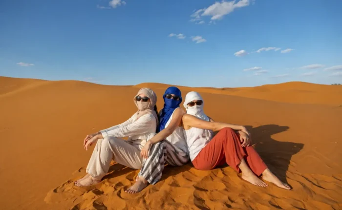 5 days tour from Casablanca travelers in the Sahara Desert of Merzouga Morocco