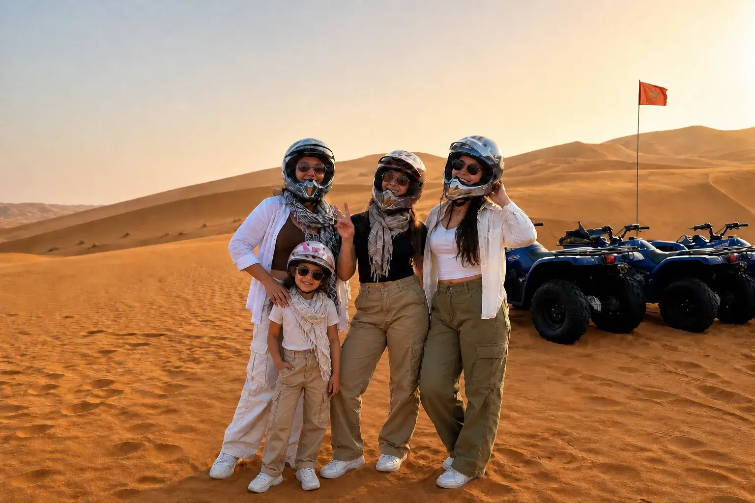Quad biking adventure in the Merzouga Sahara Desert